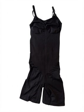 Unbranded Seamless Firm Control Bodysuit Shaper - Black - Size M